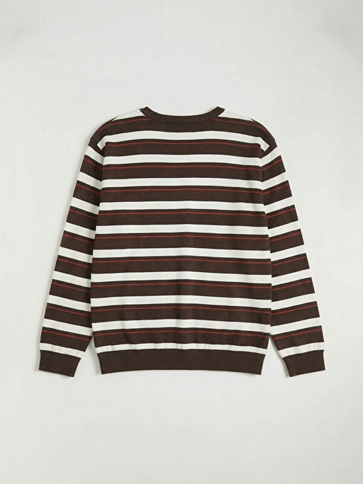 Bisiklet Yaka ?izgili Erkek ?ocuk Ti??rt