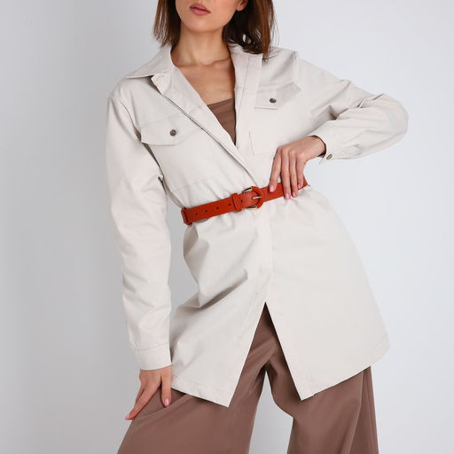 Ремень женский, ширина 3 см, винт, пряжка со вставкой, цвет рыжий - Simaland фото 2