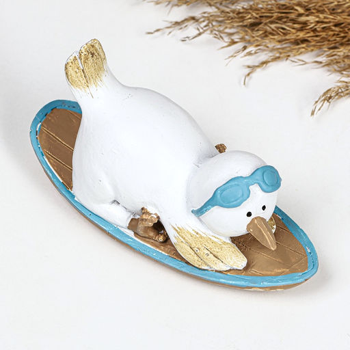 Фигурка полистоун TAKE IT EASY «Пингвин на борде», 14×5.5×7.5 см