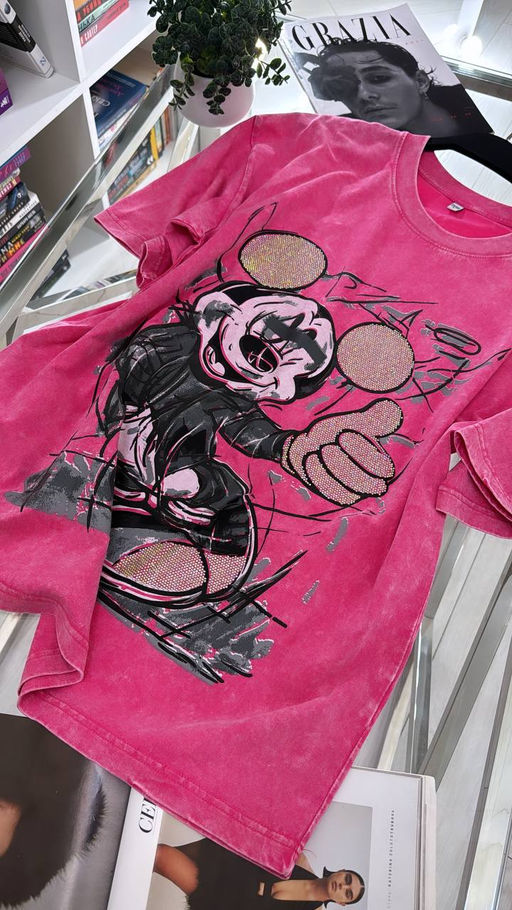 Стильная футболка с камешками - Ksa фото 4