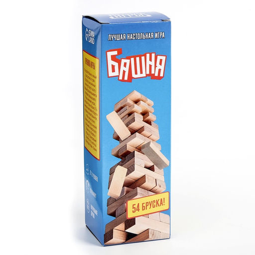 Падающая башня «Время игры», 54 бруска