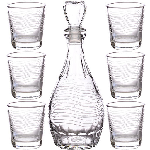 1231-Г Набор д/вина 7пр. Мираж графин+6 стаканов - Mayer&boch фото 4