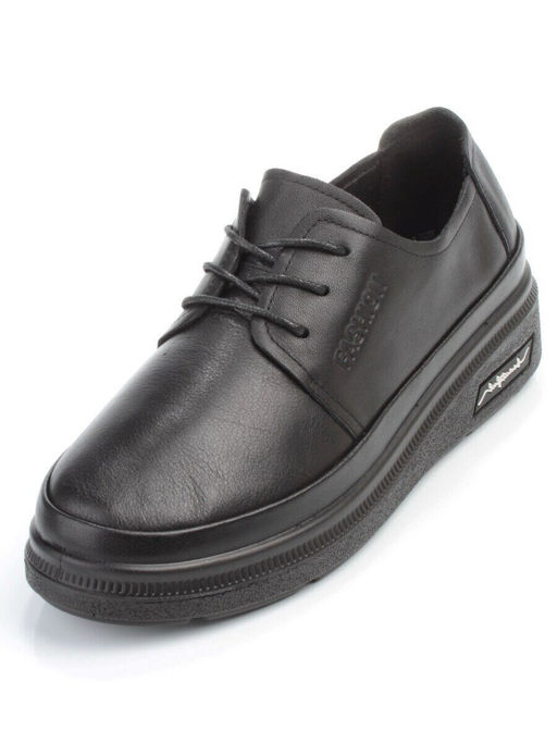 03-5313 BLACK Полуботинки женские (натуральная кожа)