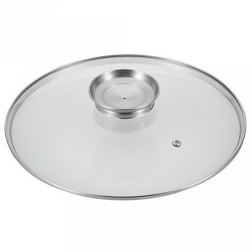 Казан чугунный "Linea FRITTO" 5,6л, д32см, h33,5см, антипригарное покрытие, крышка из закаленного стекла с пароотводом и арома-дозатором, "Regent" (Китай) Подходит для всех видов плит, включая индукционную.