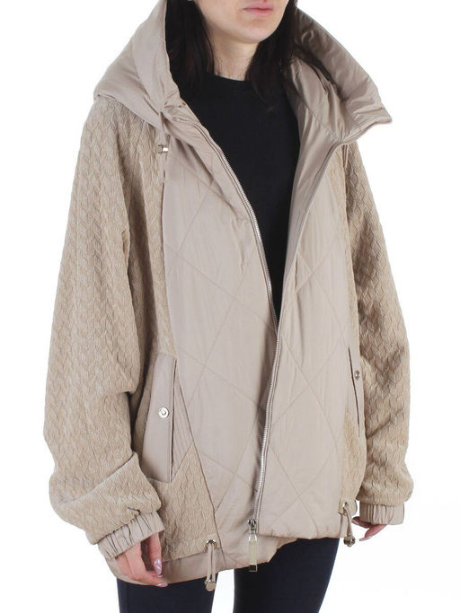 18518-1 BEIGE Куртка демисезонная женская