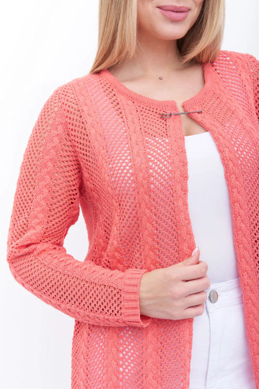 Кардиган 351801/коралл