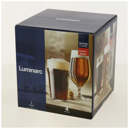 Набор стаканов ВРЕМЯ ДЕГУСТАЦИЙ КРАФТ БИР без декора 4шт арт.P9587 /Люминарк/ - Luminarc фото 3