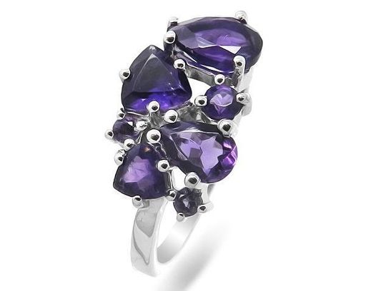 Кольцо из серебра аметист, Ферана