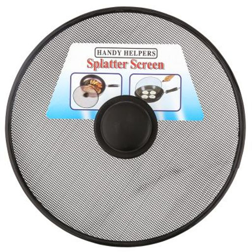 Блэк Крышка-сито Брызгоулавливатель д21см, металл/окрашенный, цвет - черный, ручка-кнопка пластмассовая, в п/эт пакете (Китай) - Домашняя мода фото 2