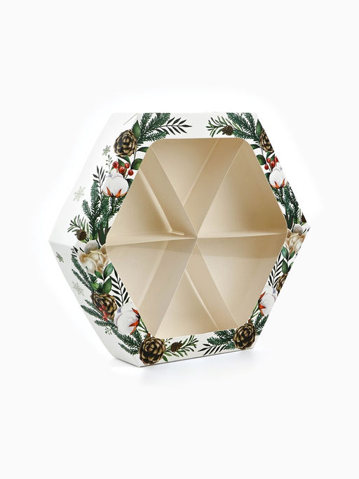 Цена за 5 шт. Коробка складная «Счастливого Нового года», 20×23×4 см