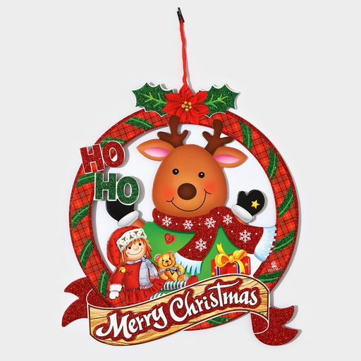Новогоднее украшение настенное Merry Christmas, подвеска, 36,5х31,5 см
