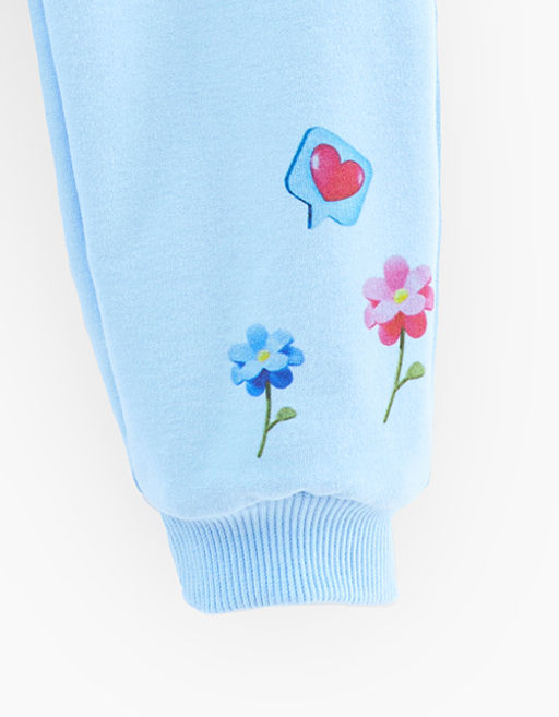 Светло-голубые брюки для девочки 240004 - Bell bimbo фото 3