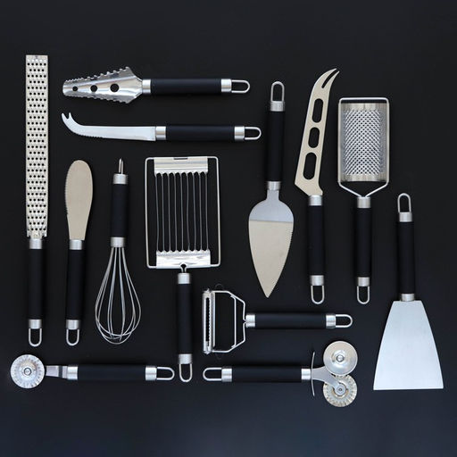 Нож для сыра Доляна Venus, нержавеющая сталь, чёрный