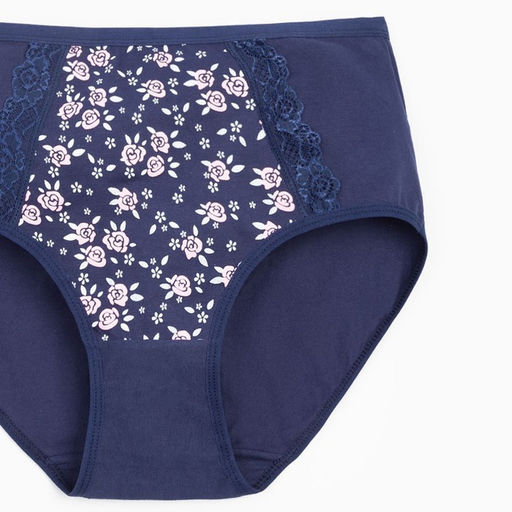Трусы женские цвет тёмно-синий, размер 50-52