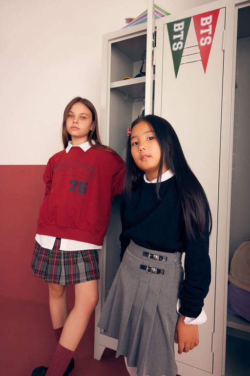 Толстый свитшот оверсайз для девочек - Defacto фото 7