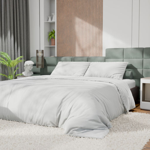 Постельное бельё дуэт «Этель», тенсель, белое