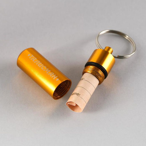 Адресник Талисман для вложения записки, капсула 5.2х1.4 см - Пушистое счастье фото 4