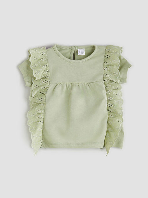 Bisiklet Yaka K?z Bebek Bluz ve Tayt 2li