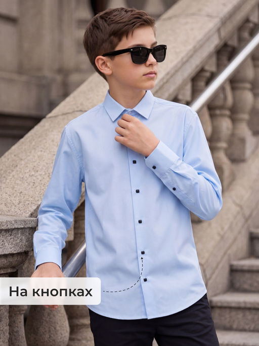Рубашка с вискозой (на кнопках) - Nota bene фото 4
