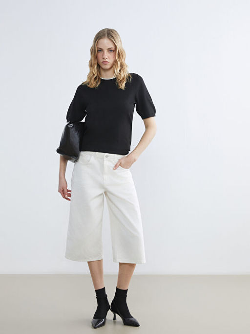 Bisiklet Yaka Kad?n Triko Kazak