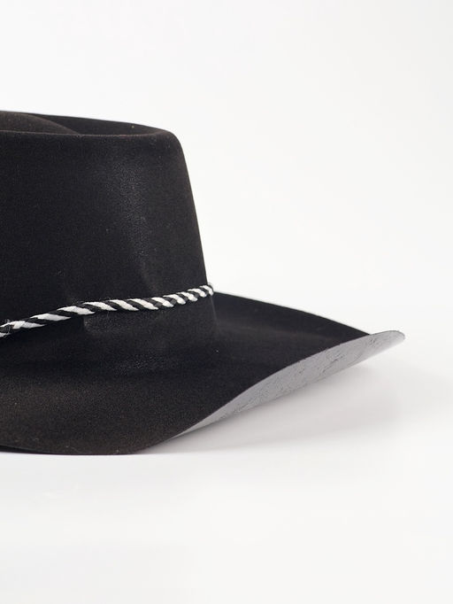 УЦЕНКА Карнавальная шляпа большие поля, р-р 56-58 чёрная