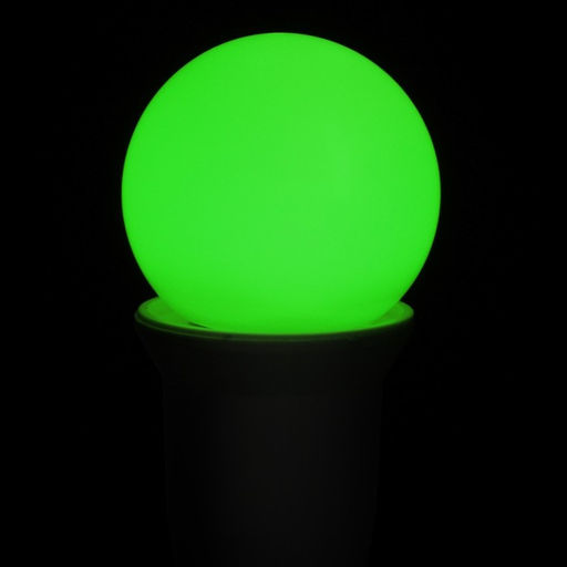 Лампа светодиодная Luazon Lighting, G45, Е27, 1.5 Вт, для белт-лайта, набор 20 штук, свечение зелёное