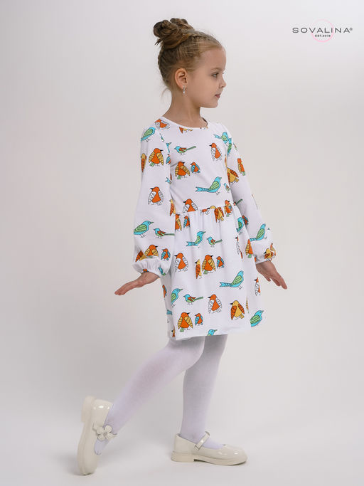 Платье Моана птички на белом - Sovalina фото 8