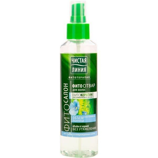 ЧИСТ.ЛИНИЯ д/волос фитоотвар Восстановление объема 160мл - Чистая линия фото 4