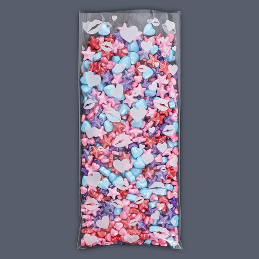 Пакет фасовочный БОПП, «Поцелуи» 9×19 см набор 50 шт.