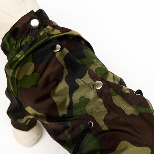 Комбинезон для животных, без подклада, XS (ДС 18-20, ОШ 24, ОГ 27-30), камуфляж - Пижон фото 6