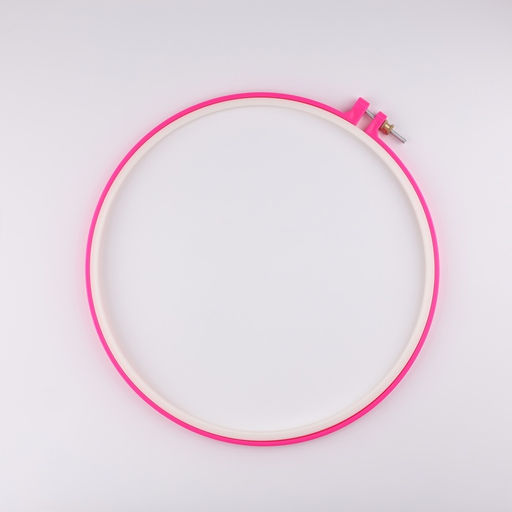 Пяльцы для вышивания, d=25/27 см, розовые