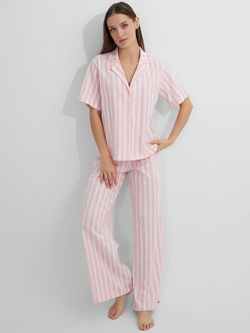 Комплект женский домашний розовый в полоску - Mark formelle фото 6