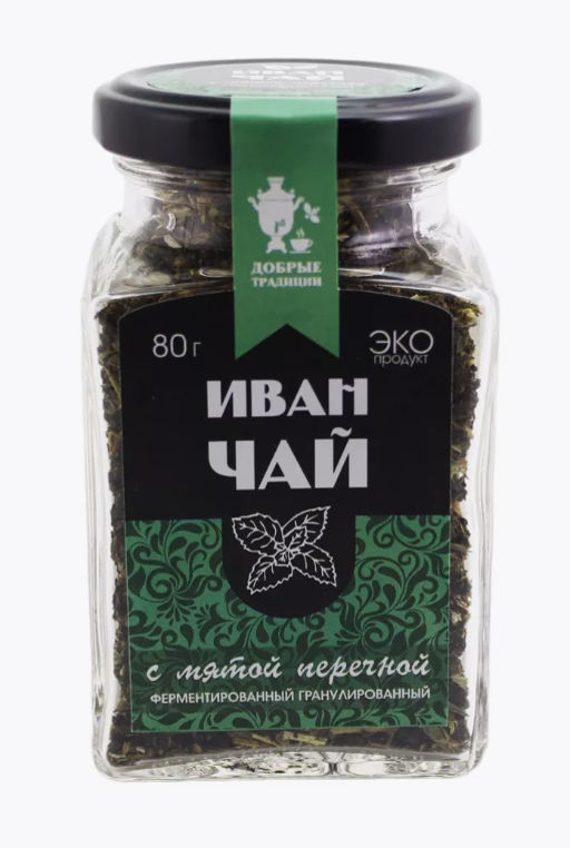 Иван-чай гранулированный с мятой, 80г - Добрые традиции фото 2