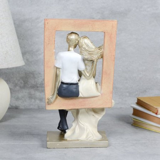 Статуэтка Влюбленные с цветами 29 см / FM18164A /уп 12/ - ГалеонТрейд фото 3