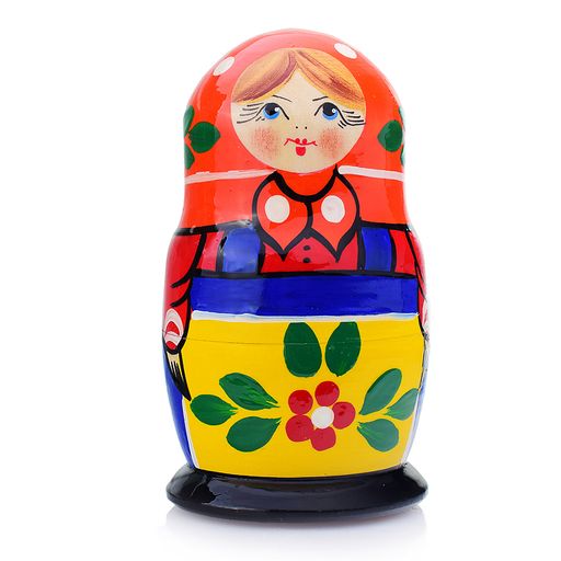 Матрешка 5 в 1 "Загорская роспись"/ окрашенная