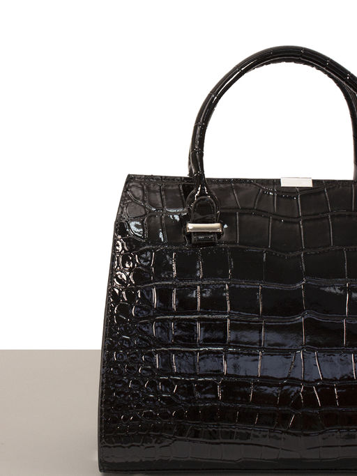 LACCOMA сумка НИ0618-черный натуральная кожа хлопок