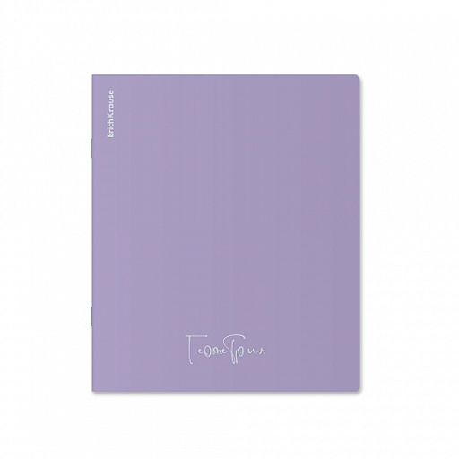 Цена за 6 шт. Тетрадь общая ученическая с пластиковой обложкой на скобе ErichKrause Pastel ассорти, Геометрия, 48 листов, клетка  фото 2