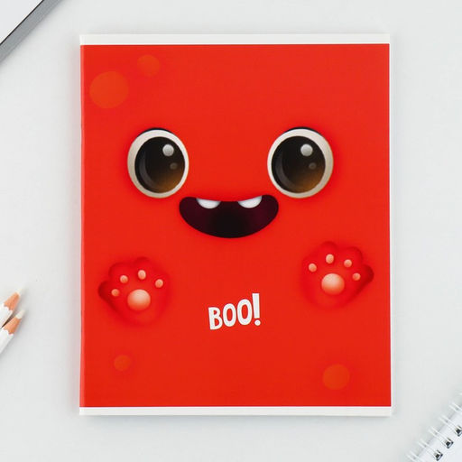 Тетрадь А5, 48 л на скрепке МИКС Boo!, обложка мелованный картон 230 гр., внутренний блок №1, в клетку 80 гр., белизна 96% - Artfox study фото 20