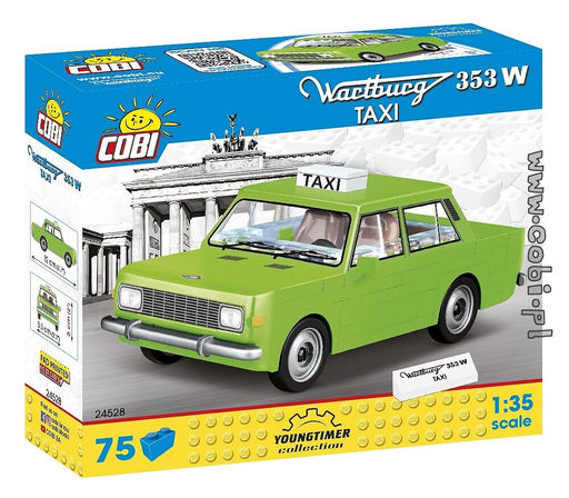 Cobi.Конструктор арт.24528 "Автомобиль Wartburg 353W Taxi" 75 дет.