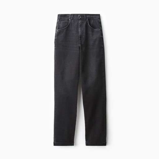 Джинсы женские бойфренды MINAKU SELVEDGE denim, размер 46, чёрные