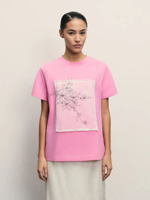 Футболка из хлопка с принтом / Zarina фото 10