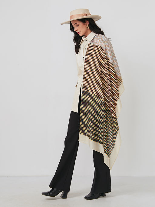 Большой, мягкий, тонкий и очень нежный двусторонний палантин - Tantino фото 3