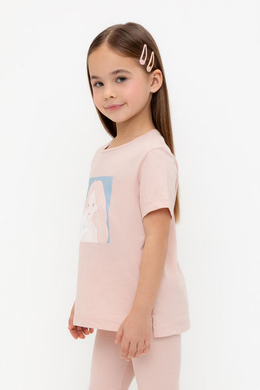 Crockid _ КР 302726-1/дымчатая роза к557 фуфайка (футболка) для дев  фото 4