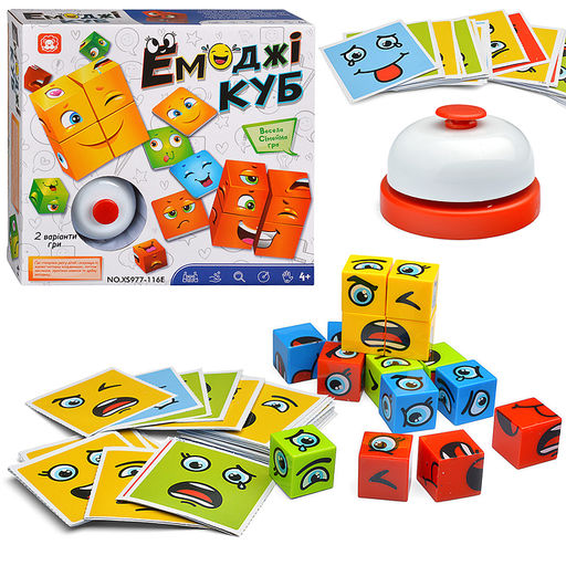 Игра настольная "Емоджи куб" в пакете
