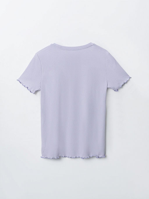 Комплект домашний женский фиолетовый с цветочным принтом - Mark formelle фото 6