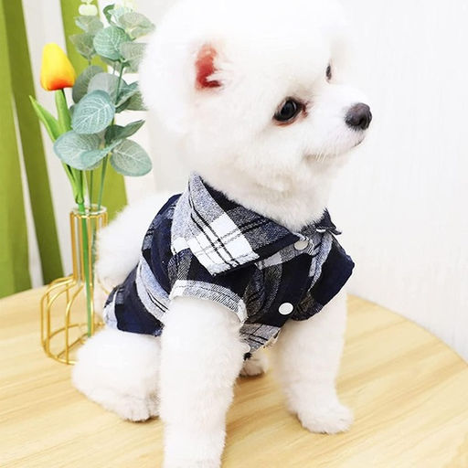 Кофта - рубашка фланелевая для мелких пород собак и кошек "BRO Style", цвет черный, р 2XL