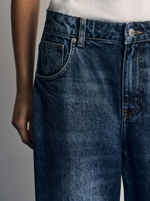 Джинсы wide-flare с высокой посадкой / Zarina фото 5