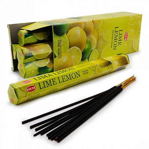 Благовония HEM LIME LEMON Лайм-лимон уп-6шт