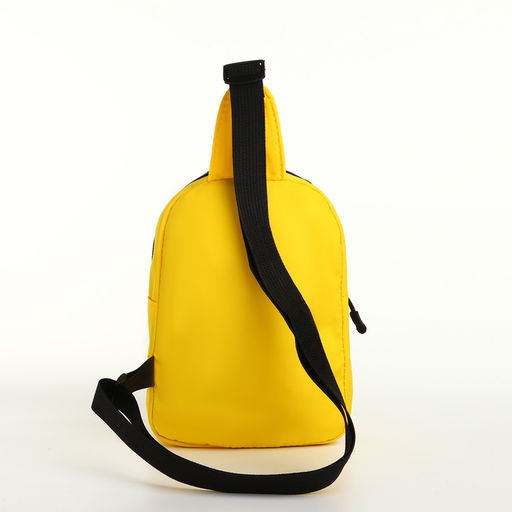 Сумка-слинг на молнии TEXTURA, наружный карман, жёлтая