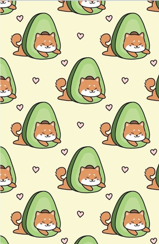 Держатель для карт Аниме Many shiba inu avocado (6,5 х 10,4 см)
